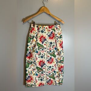 Vintage Deadstock David Smith floral midi skirt